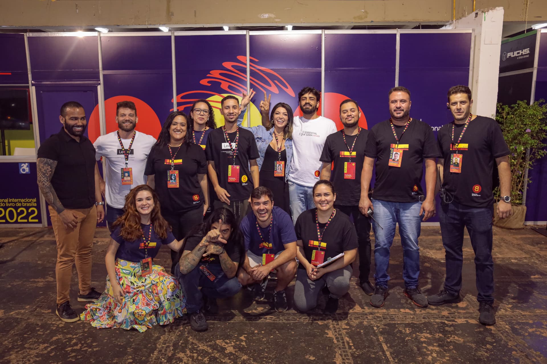 Equipe de produção da Bienal do Livro de Brasília